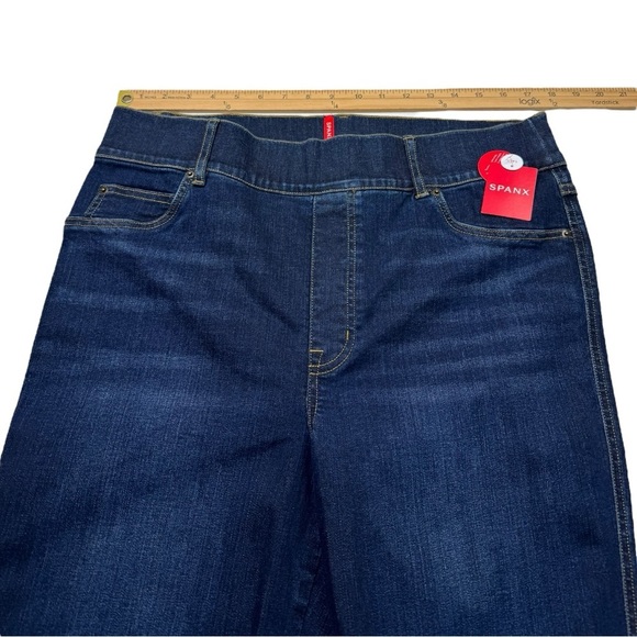 Spanx EveryWear Flare Midnight Shade High Rise Long Jeans - Picture 5 of 13